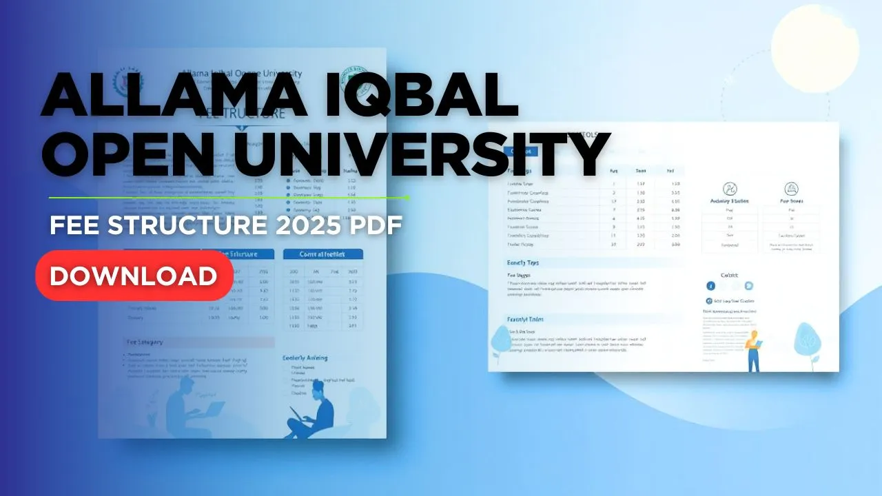 Allama Iqbal Open University Fee Structure